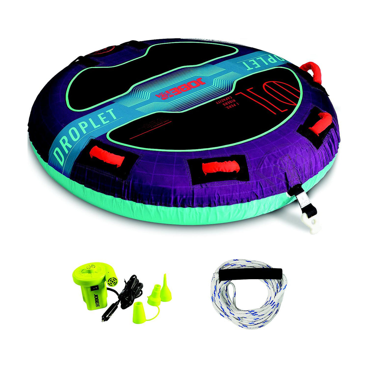 Jobe Sports Jobe 238825002PCS Droplet Towable Package 1P, inflated: 52.7 x 14.5" - 238825002PCS