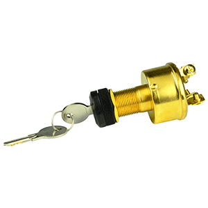 BEP Marine BEP 4-Position Brass Ignition Switch - Accessory/OFF/Ignition & Accessory/Start - 1001609