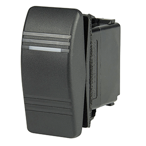 BEP Marine BEP DPDT Contura Switch - 1-Amber LED - ON/OFF/(ON) - 1001807