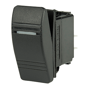 BEP Marine BEP DPST Contura Switch - 1-Amber LED - OFF/ON - 1001811