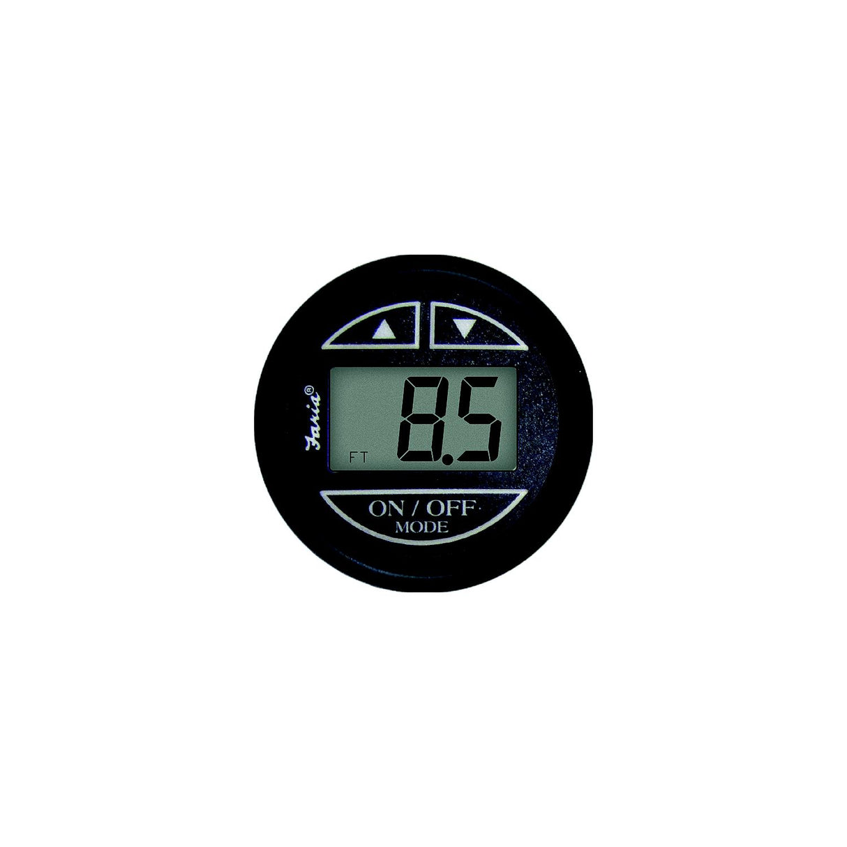 Faria Instruments Faria Digital Depth Sounder, Euro Black w/In-Hull Transducer - F12851