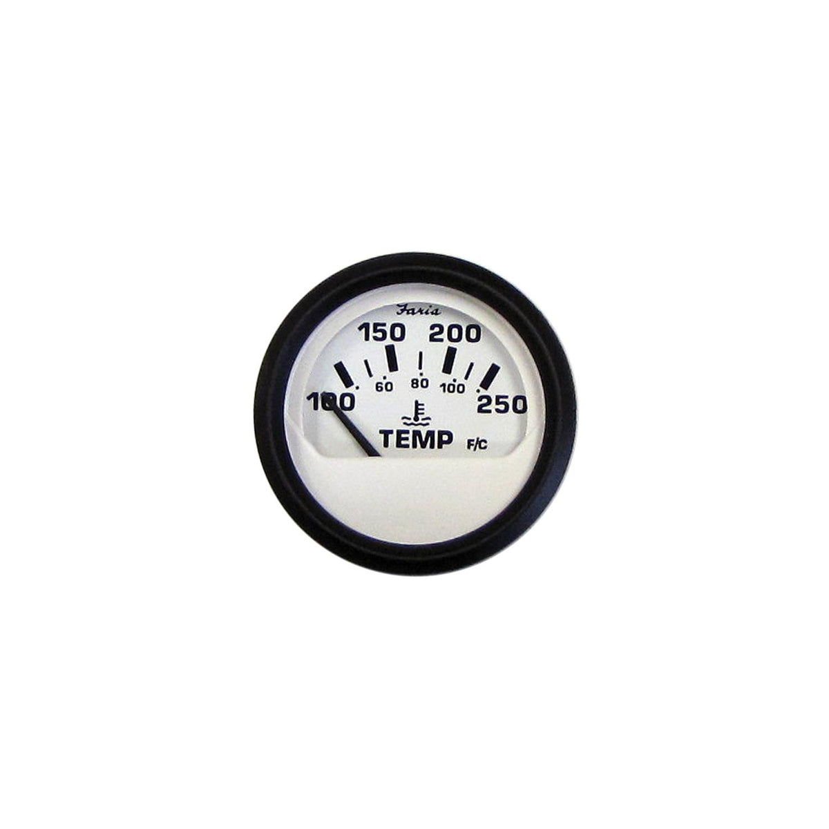 Faria Instruments Faria Euro 2" Water Temperature Gauge (100-250F) - F12904 - official Faria Beede Instruments product image 3