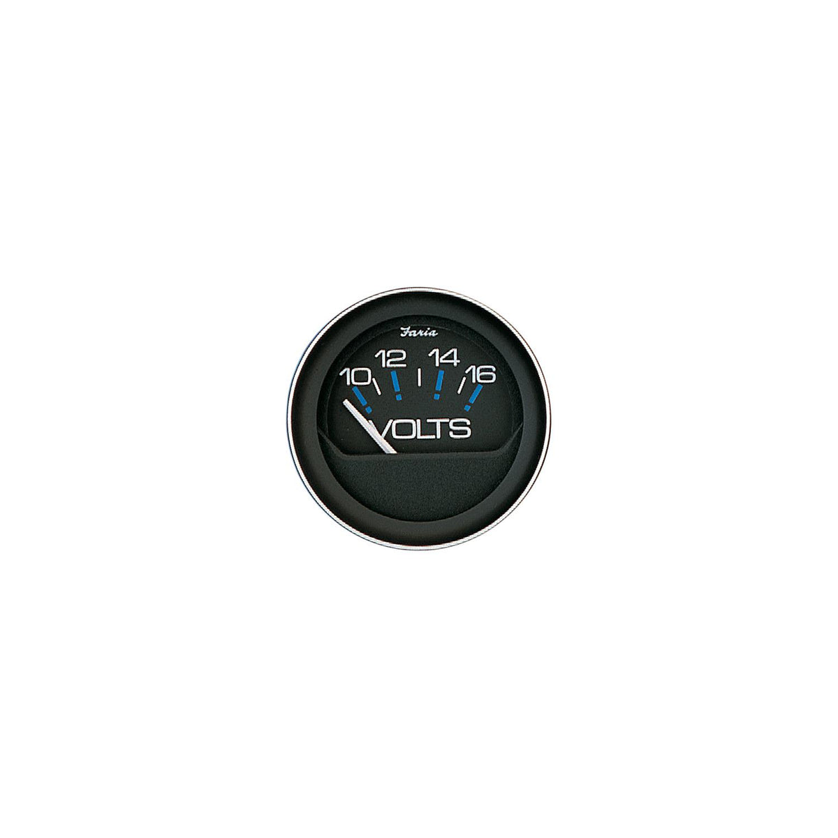 Faria Instruments Faria Coral Black 2" Voltmeter Gauge (10-16 VDC) - F13010 - official Faria Beede Instruments product image 3