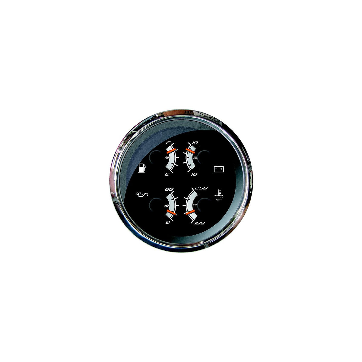 Faria Instruments Faria F22014 Platinum 4" Gauge - Multifunction: Fuel Level, Oil PSI, Water Temp, Voltmeter - F22014 - official Faria Beede Instruments product image 3