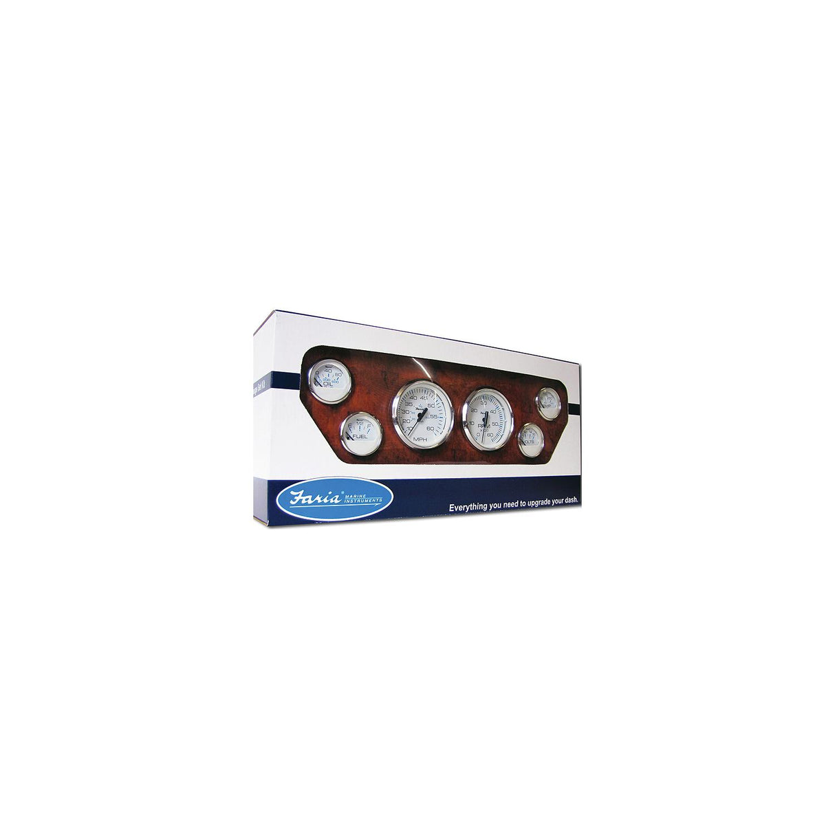 Faria Instruments Faria Chesapeake SS 6 Gauge Inboard Set - KTF001