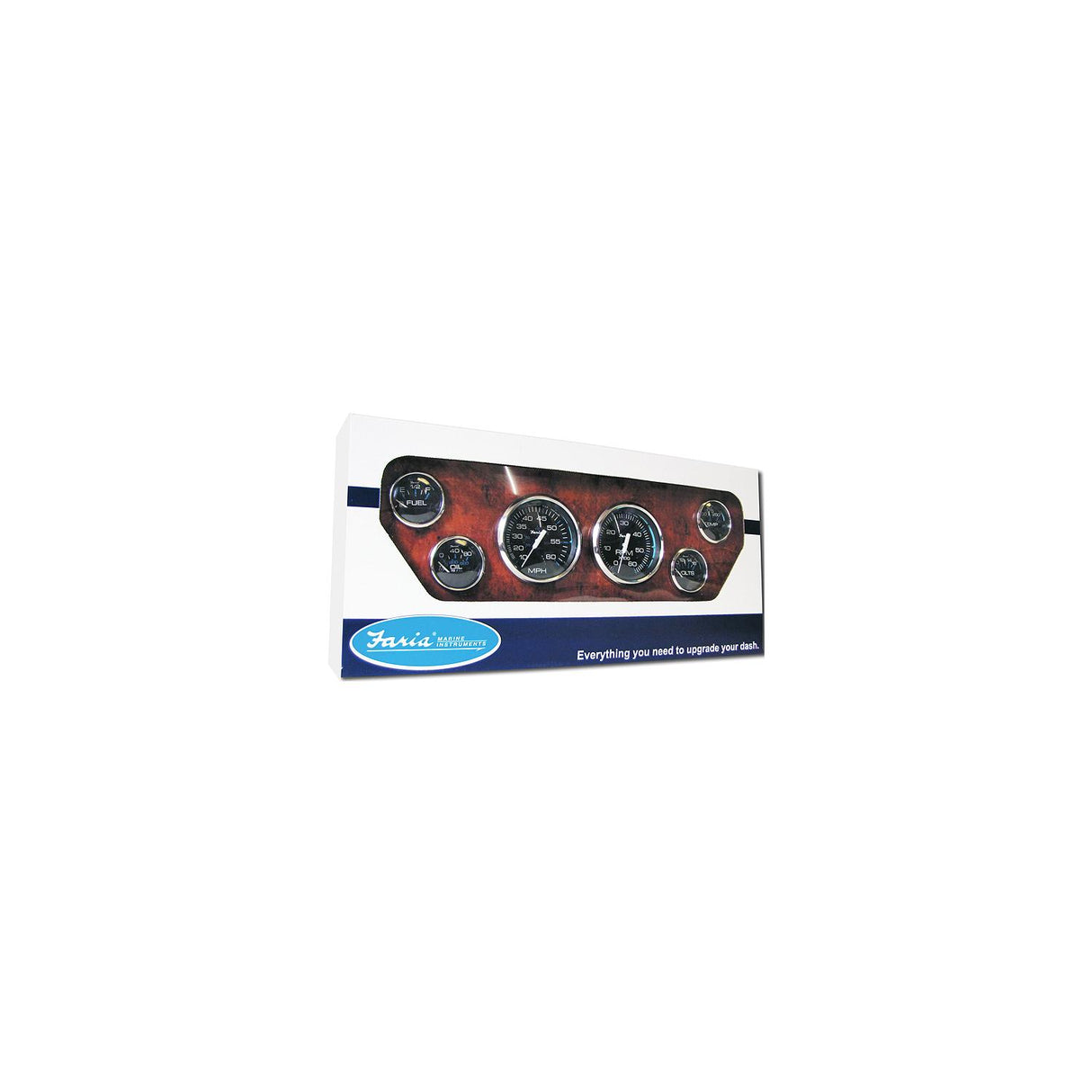 Faria Instruments Faria Chesapeake SS 6 Gauge Inboard Set - KTF003