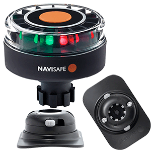 Navisafe Navilight Tricolor 2NM w/Navibolt Base & RIB Mount - Black - 342KIT2