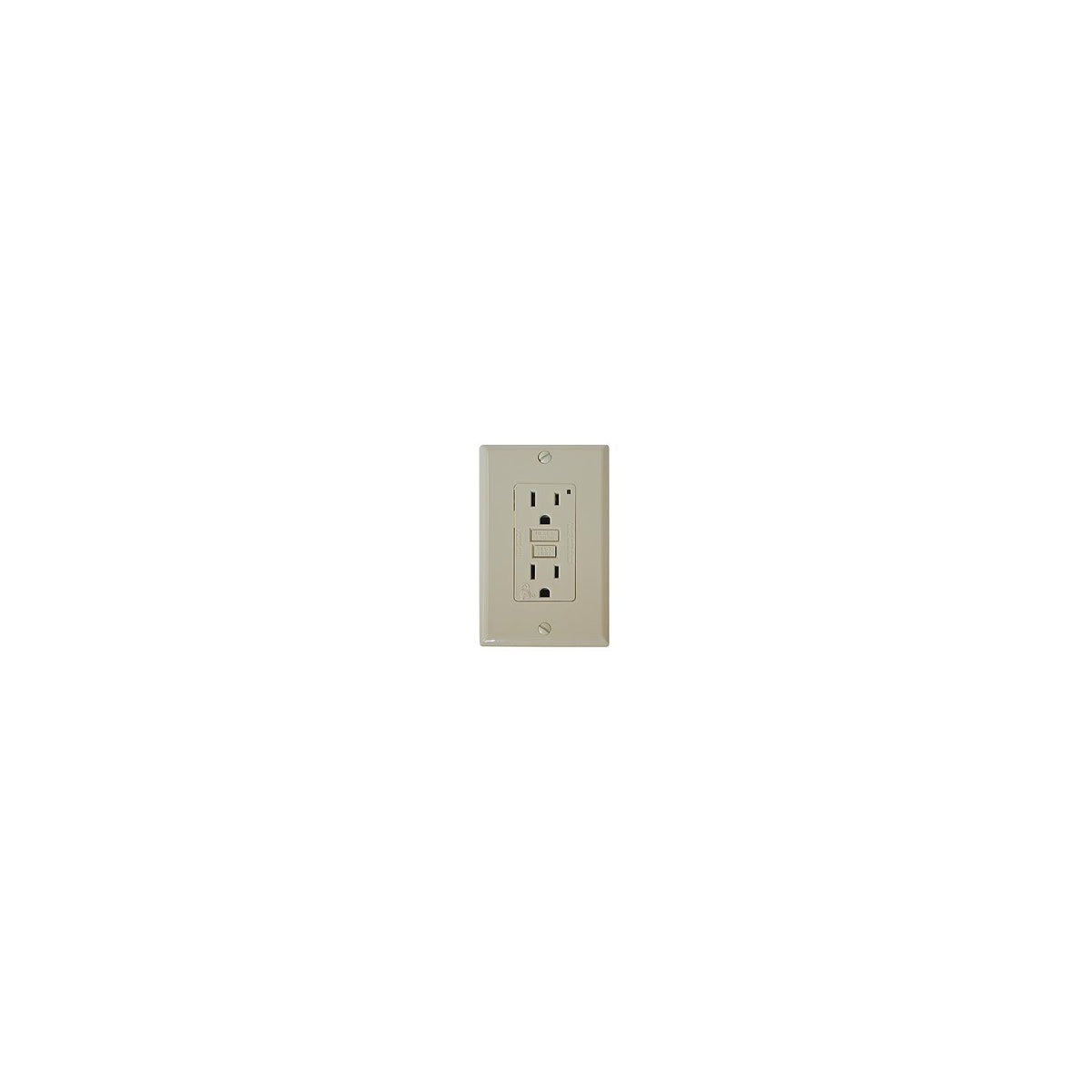 Diamond Group GFI Receptacle w/Light, Ivory - DG15VVP - image 1