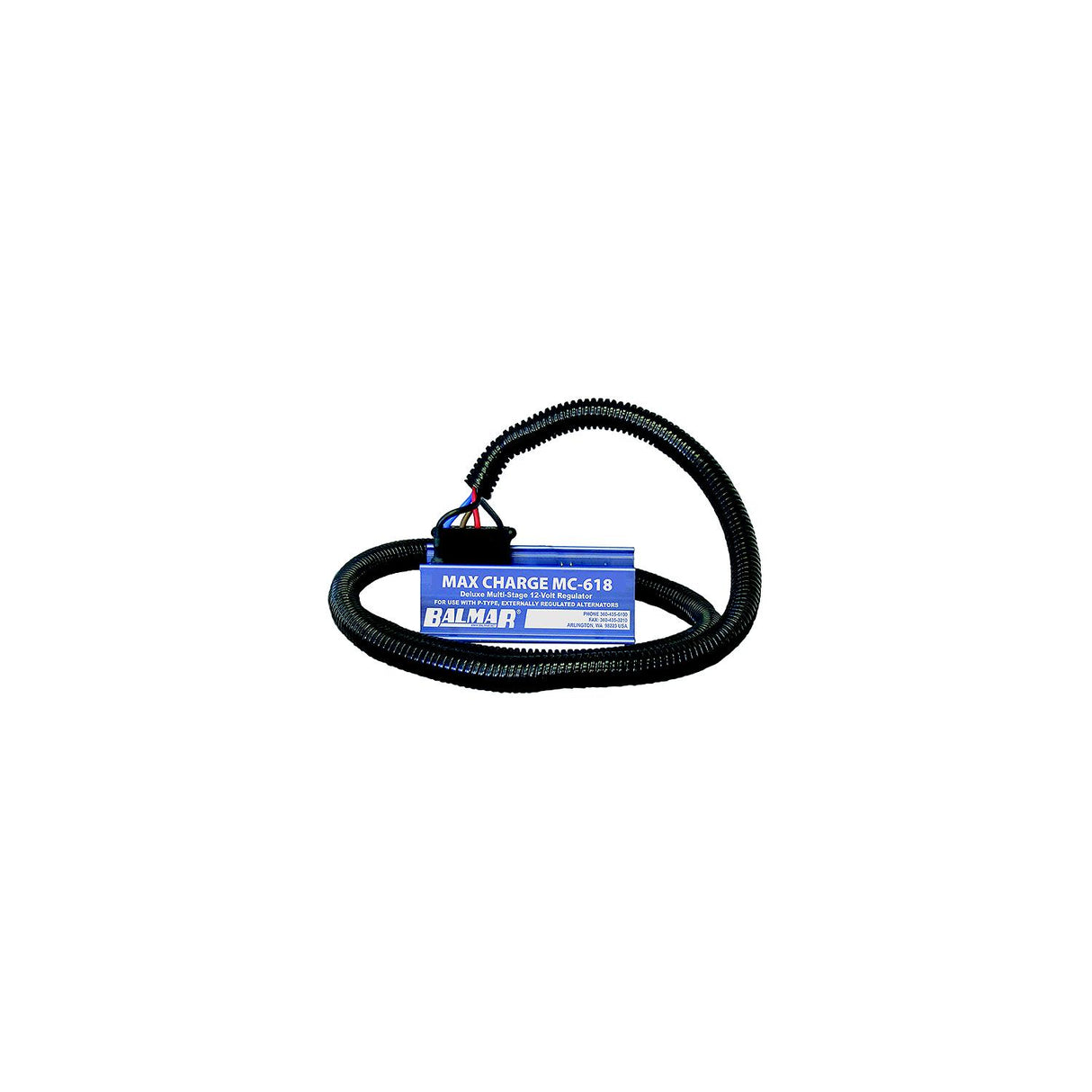Balmar MC618HC Max Charge MC618 Voltage Regulator w/ Harness, 12V - MC-618-HC