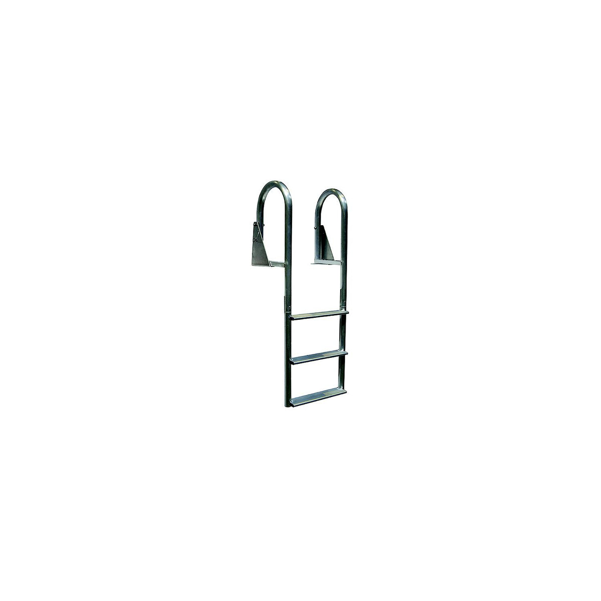 Dock Edge DE2123F Aluminum Flip Up Wide Step Ladder, 3-Step - DE2123F - official Dock Edge product image 3