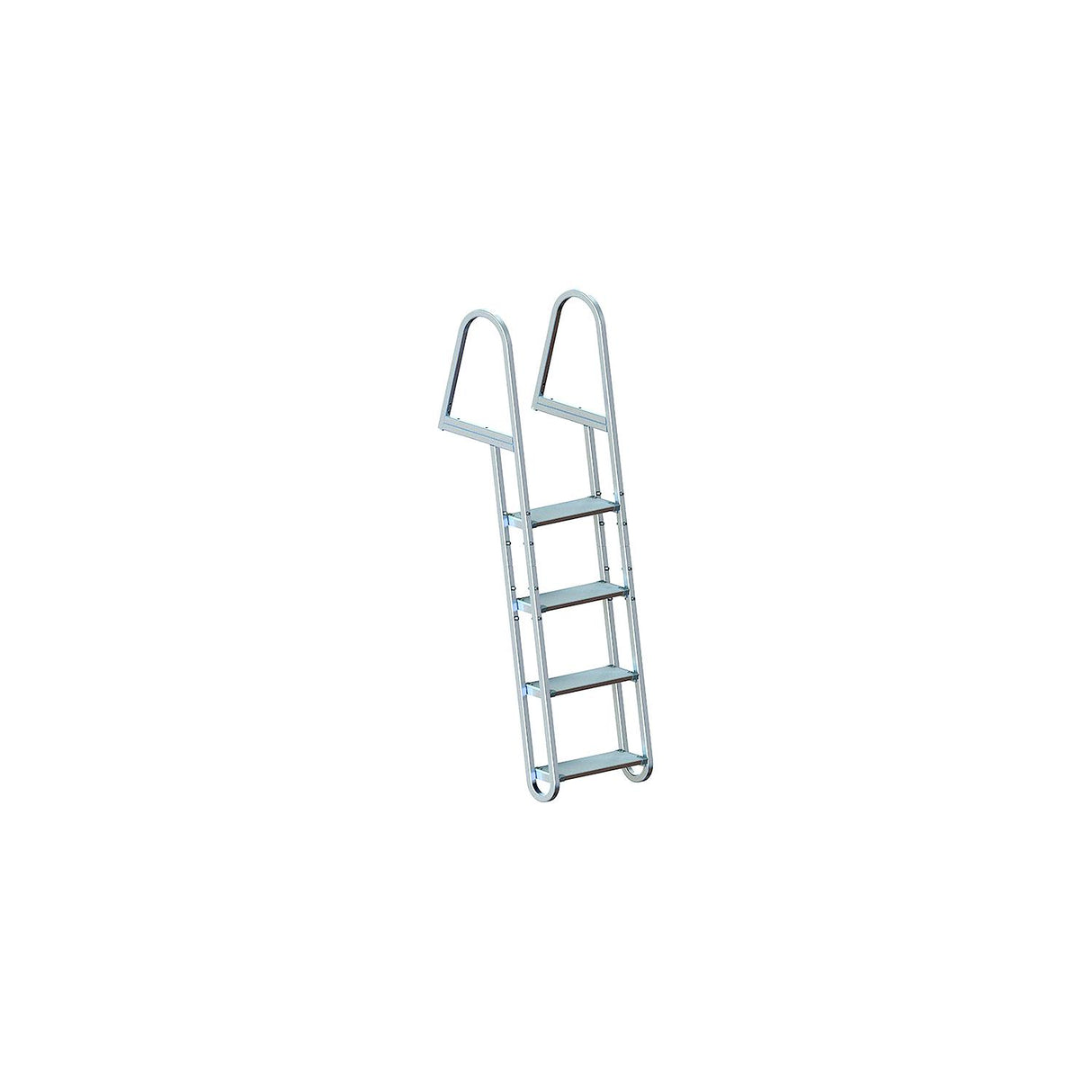 Dock Edge DE2154F Stand Off Welded Aluminum Ladder With Quick Release, 4-Step - DE2154F