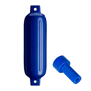 Polyform U.S. Polyform G-3 Twin Eye Fender 5.5" x 19" - Cobalt Blue w/Adapter - G-3 COBALT BLUE W/AIR ADAPTER