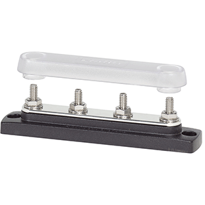 Blue Sea Systems Blue Sea 2307 Common 150A BusBar - (4) 1/4"-20 Studs w/Cover