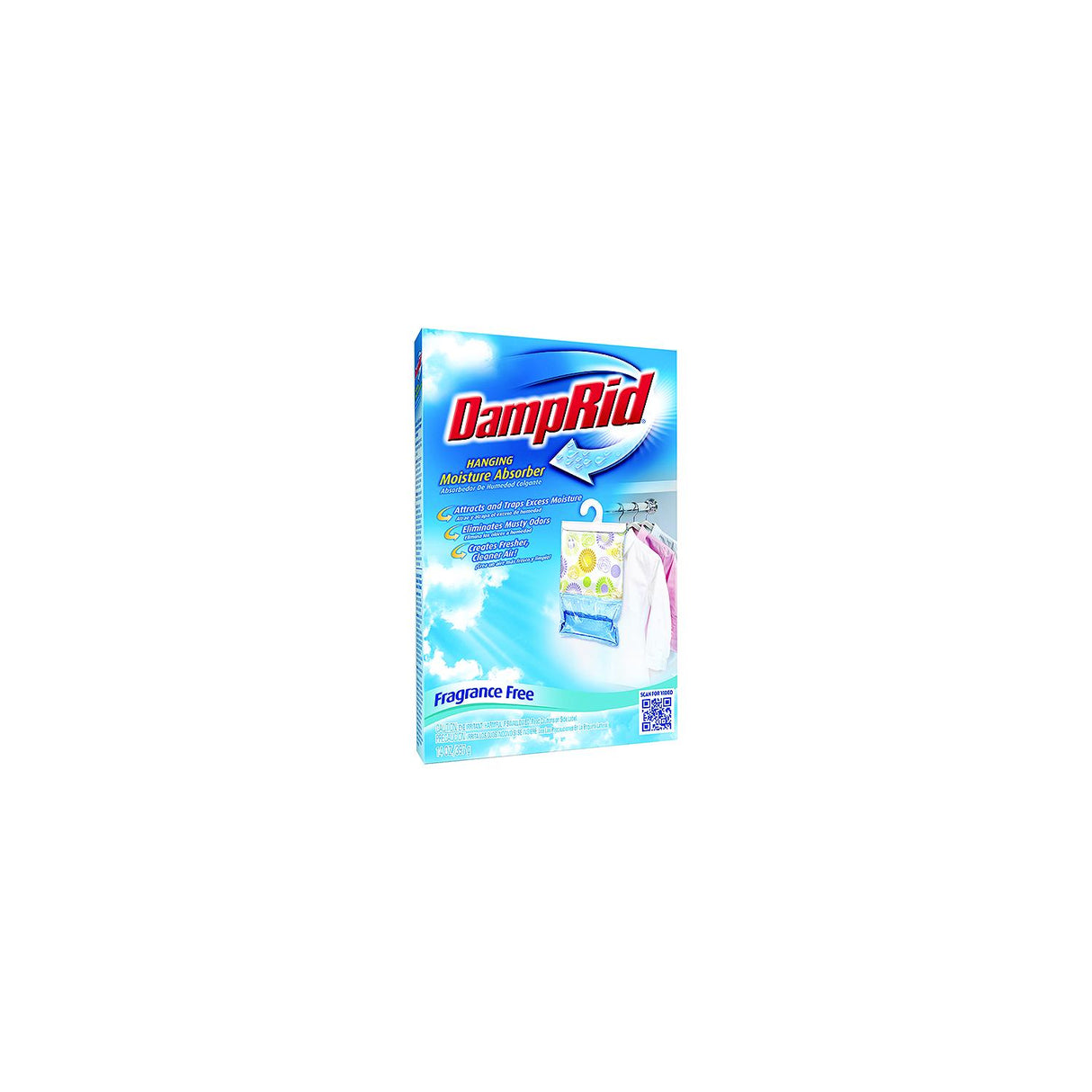 Damp Rid Damprid FG83FFESB Hanging Moisture Absorber, Fragrance Free, 15.4 oz. 3/pk - FG83FFESB
