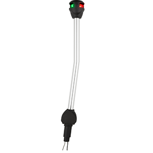 Attwood Marine Attwood LightArmor Bi-Color Navigation Pole Light - Angled - 14" - NV6LC1-14A7