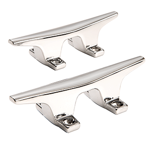 Attwood Marine Attwood ZAMAK Chrome Plated Zinc Cleats - Pair - 4-1/2" - 6244-6