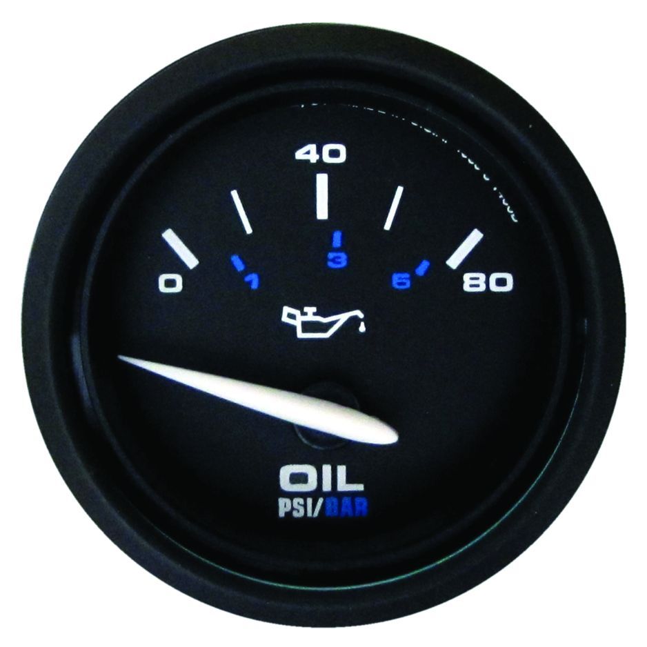 Marpac Domed Gauges - Oil Pressure Gauge (80 PSI) - 7-2036 - image 1