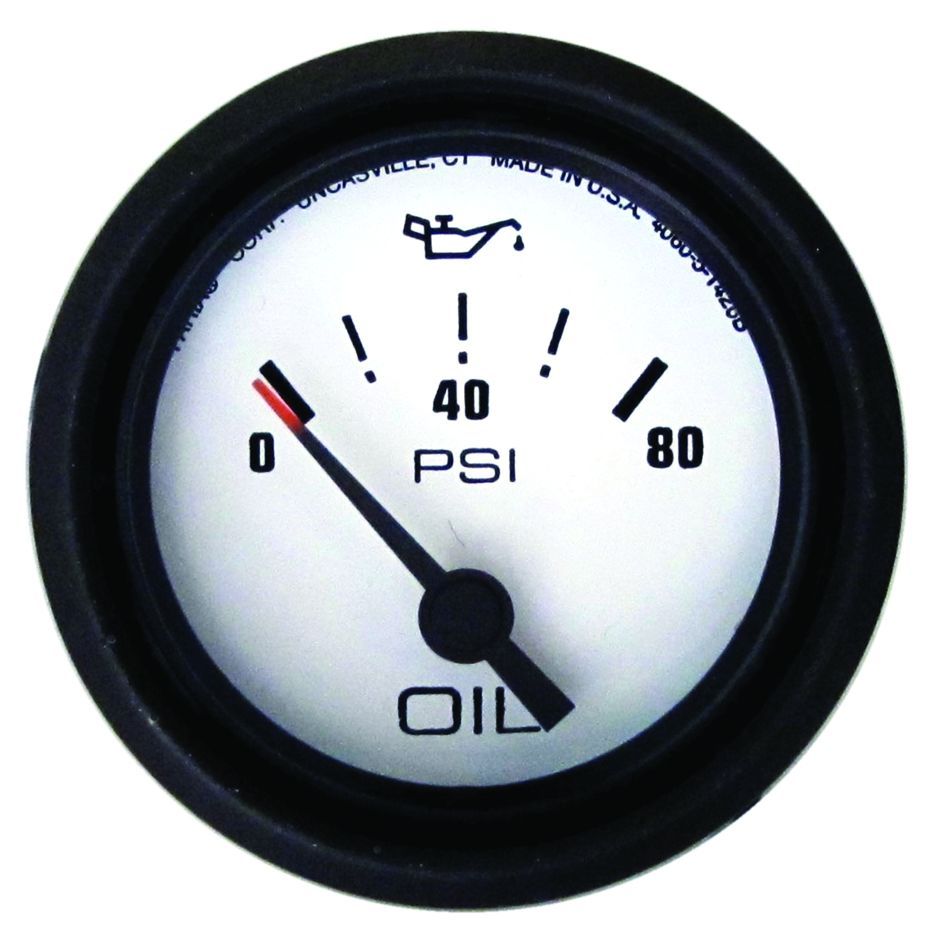 Marpac Domed Gauges - Oil Pressure Gauge (80 PSI) - 7-2066 - image 1
