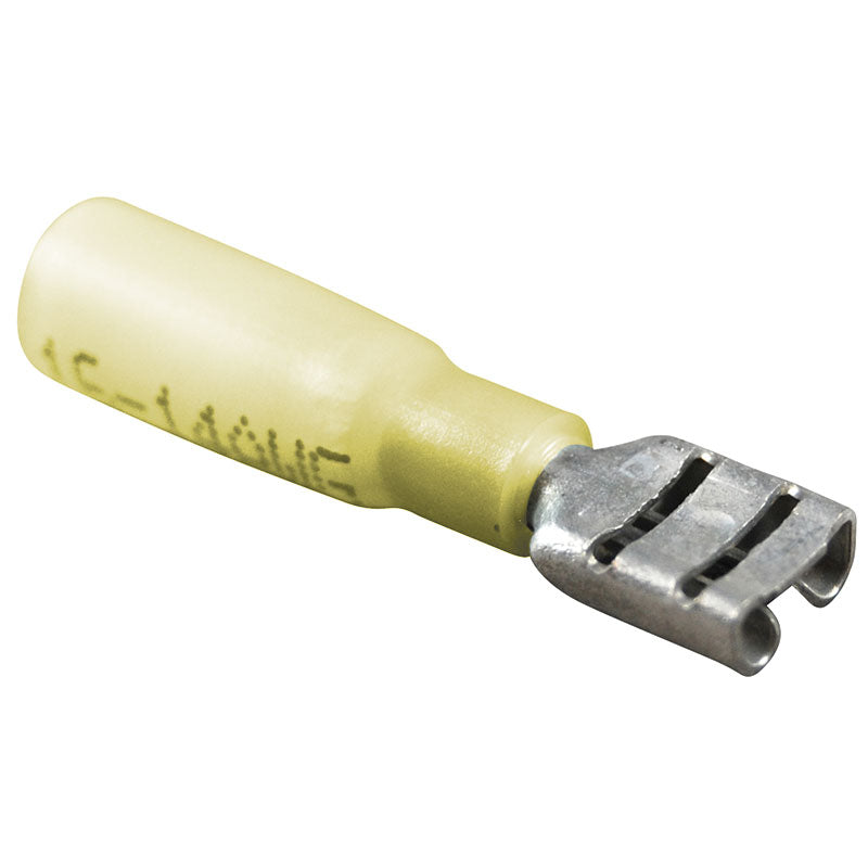 Marpac Heat Shrink Insulated Quick Disconnects (12-10 AWG, Female, Yellow) - 7-3420 - image 1