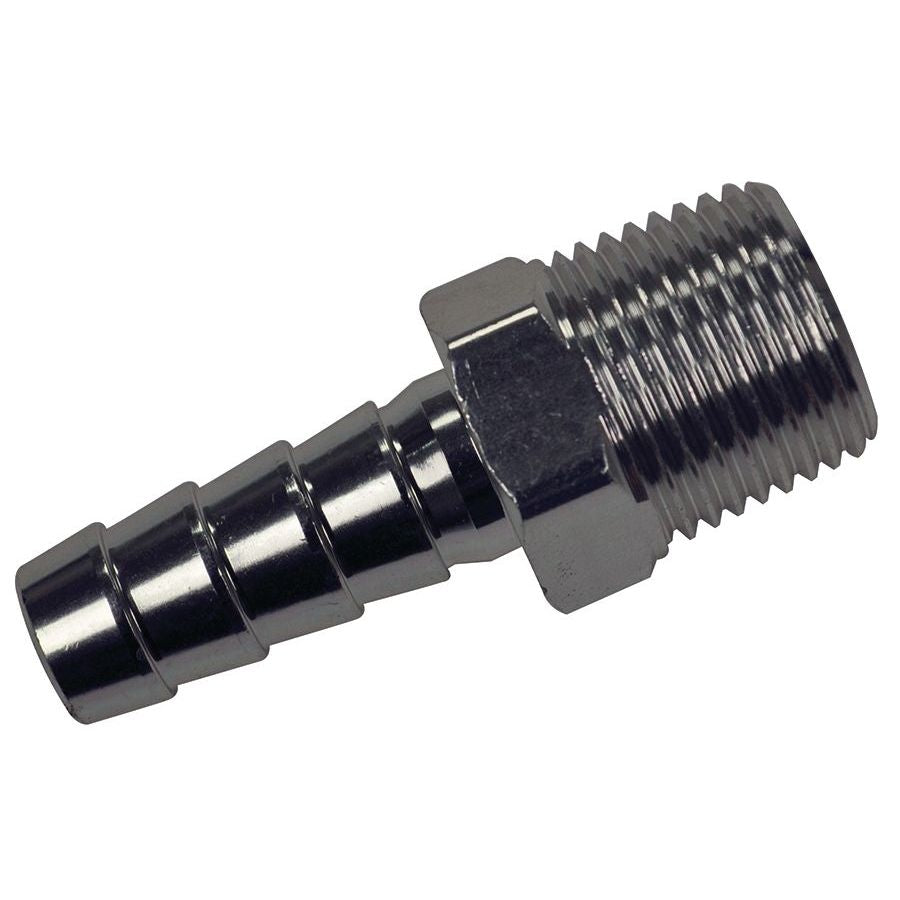 Marpac Aluminum Male Fuel Hose Barb (3/8” NPT x 3/8”) - 7-6816 - image 1