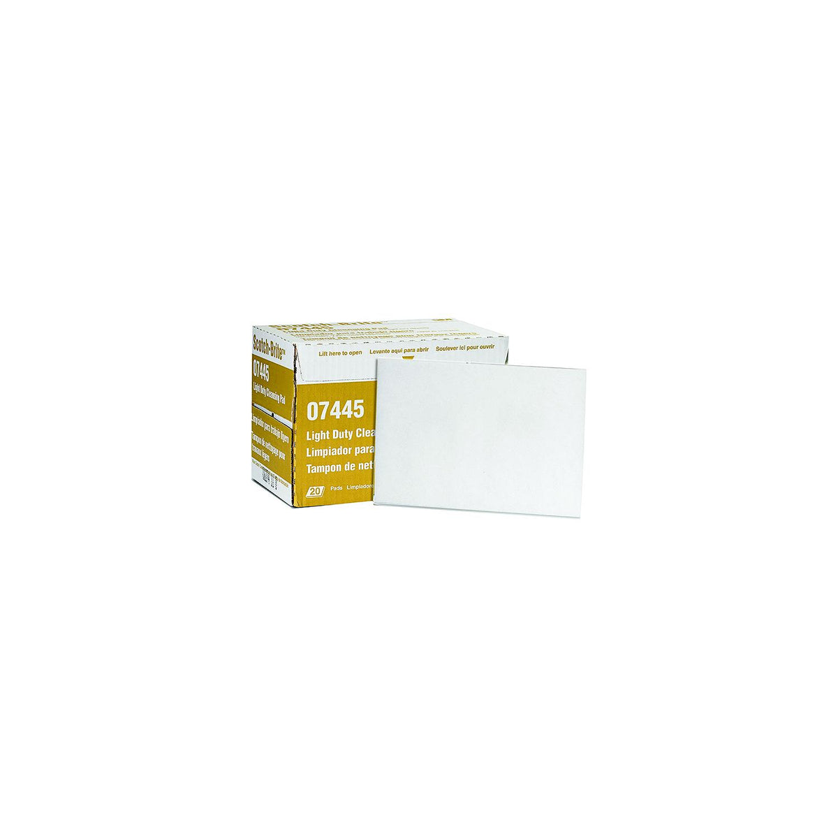 3M 07445 Scotch Brite Hand Pads, Very Fine, White, 20/Box - 7000045995 - official 3M product image 4