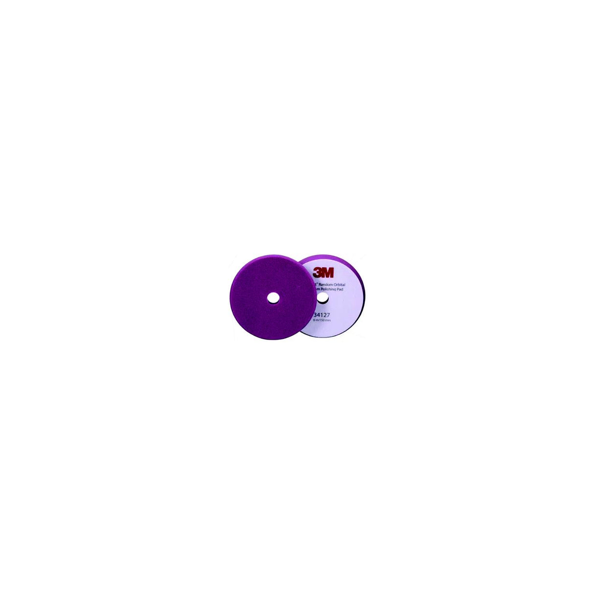 3M Marine 34127 Perfect-It⢠Random Orbital Foam Compounding Pad, 6" Fine, Purple, 2 Pads/Bag - 7100276852