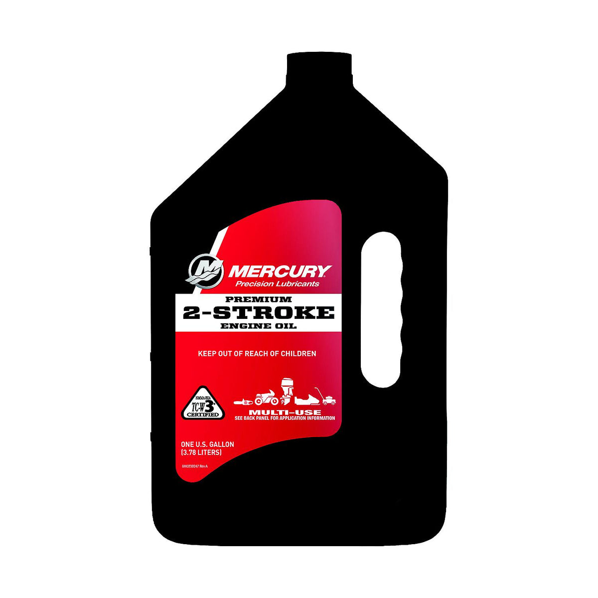 Mercury Precision Mercury 8M0229790 Premium TC-W3 2-Stroke Engine Oil for Outboards, PWC, Snowmobiles and Motorcycles - 1 Gallon - image 3
