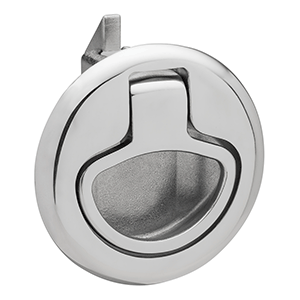 Whitecap Slam Latch Stainless Steel Non-Locking Ring Pull - 6135C