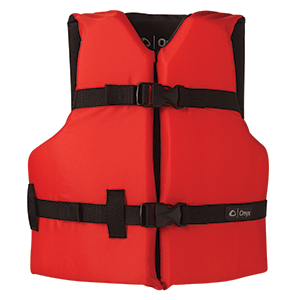 Onyx Outdoor Onyx Nylon General Purpose Life Jacket - Youth 50-90lbs - Red - 103000-100-002-12