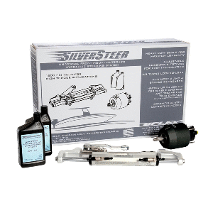 Uflex USA Uflex SilverSteer™ Universal Front Mount Outboard Hydraulic Steering System w/ UC128-SVS-1 Cylinder - SILVERSTEER1.0B