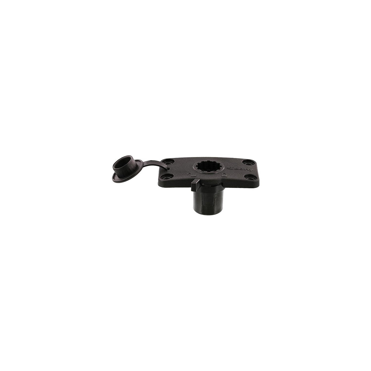 Scotty 244LBK Flush Mount Bracket, Black, Locking - 0244L-BK