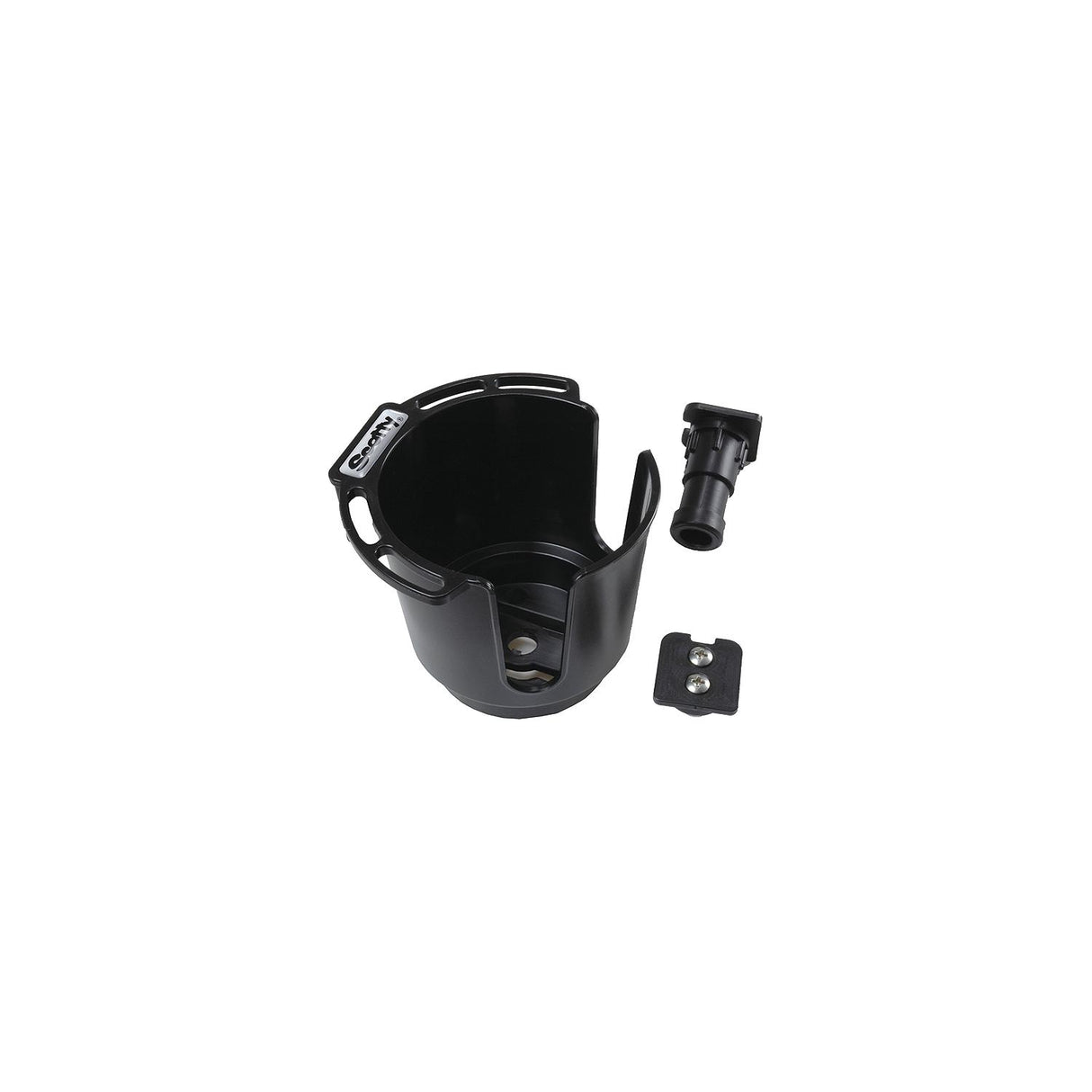 Scotty XXX Drink Holder w/Bulkhaed/Gunnel/Rod Holder Mt., Black, 12/case - 0311-BK