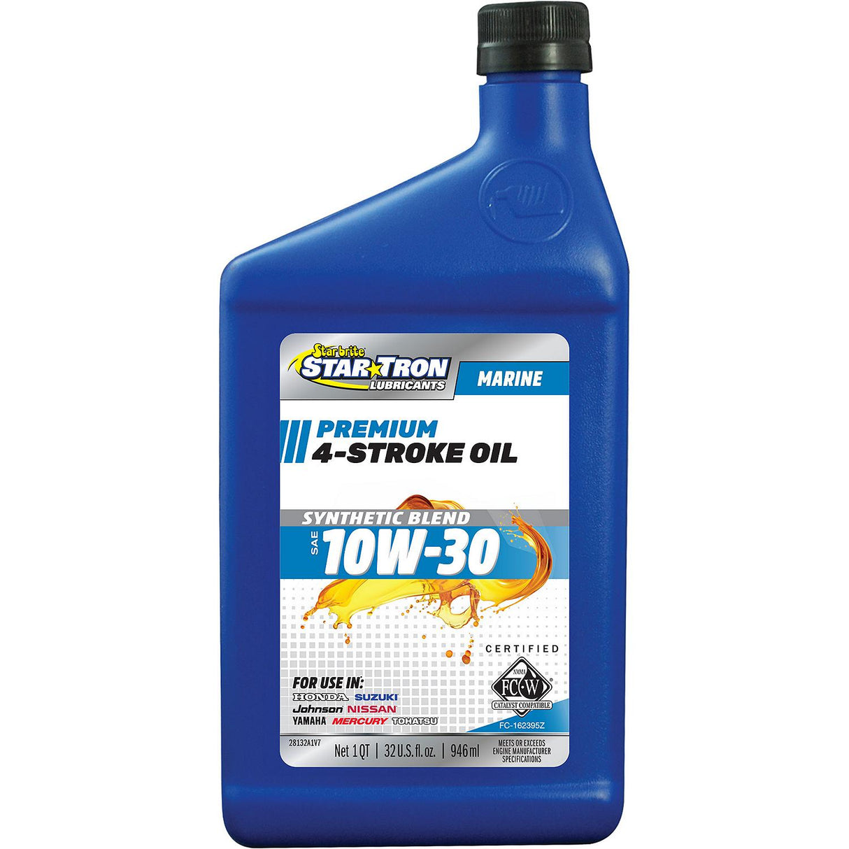 Starbrite 28132 Super Premium Synthetic Blend 4 Stroke Oil ,10W-30, 32 oz. - 028132P - image 2