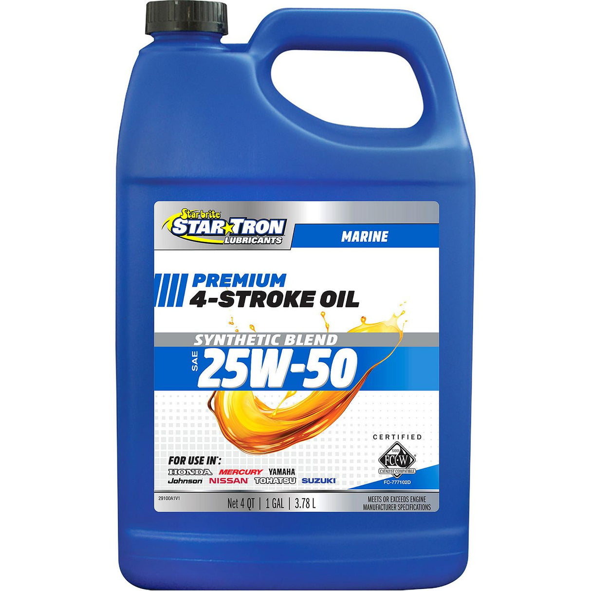 Starbrite 29100 Star Tron 4-Stroke Synthetic Blend Marine Engine Oil, Synthetic Blend 25W-50, 1 Gallon - 029100N - image 2