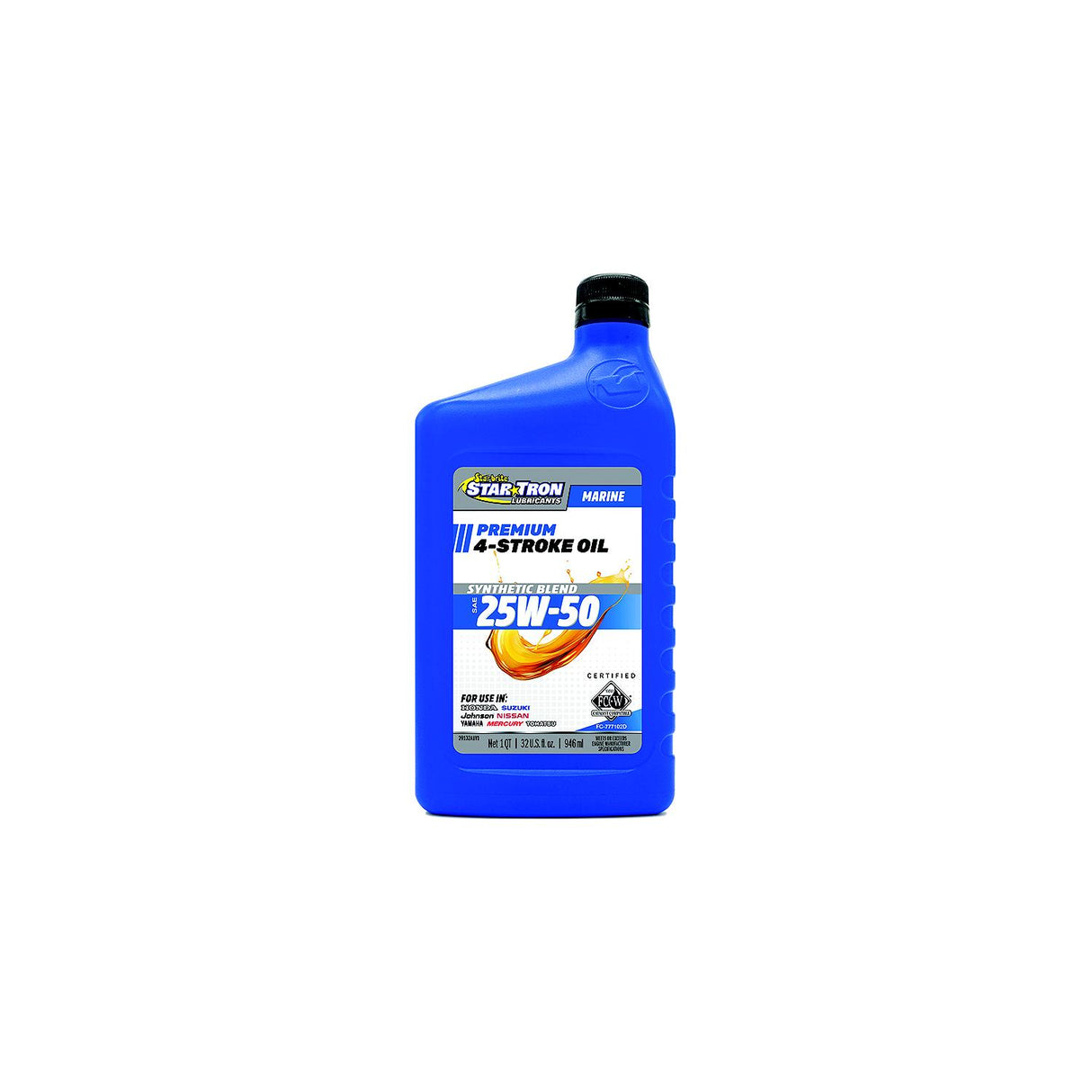 Starbrite 29132 Star Tron 4-Stroke Synthetic Blend Marine Engine Oil, Synthetic Blend 25W-50, 32 oz. - 029132P - image 1
