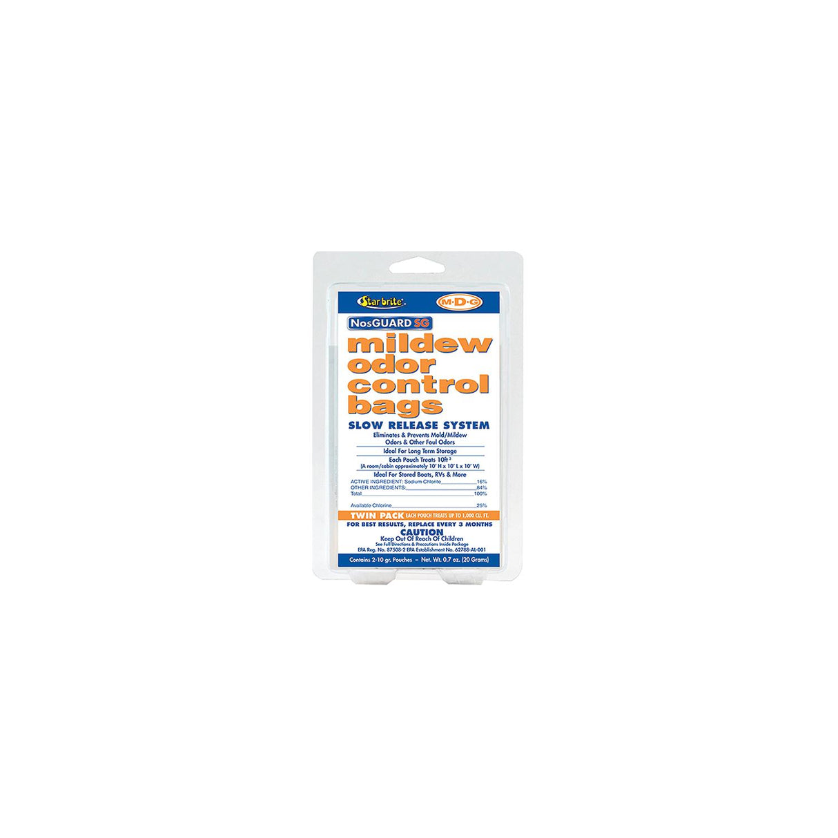 Star Brite 89950 Nosguard Odor Control Slow 10G 2/PK Marine Boat