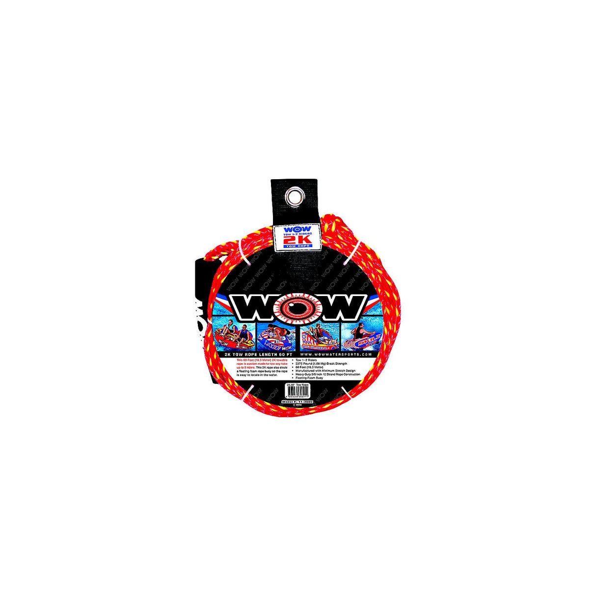 WOW Watersports WOW Towable Tow Rope, 60', 1-2 Riders - 36831