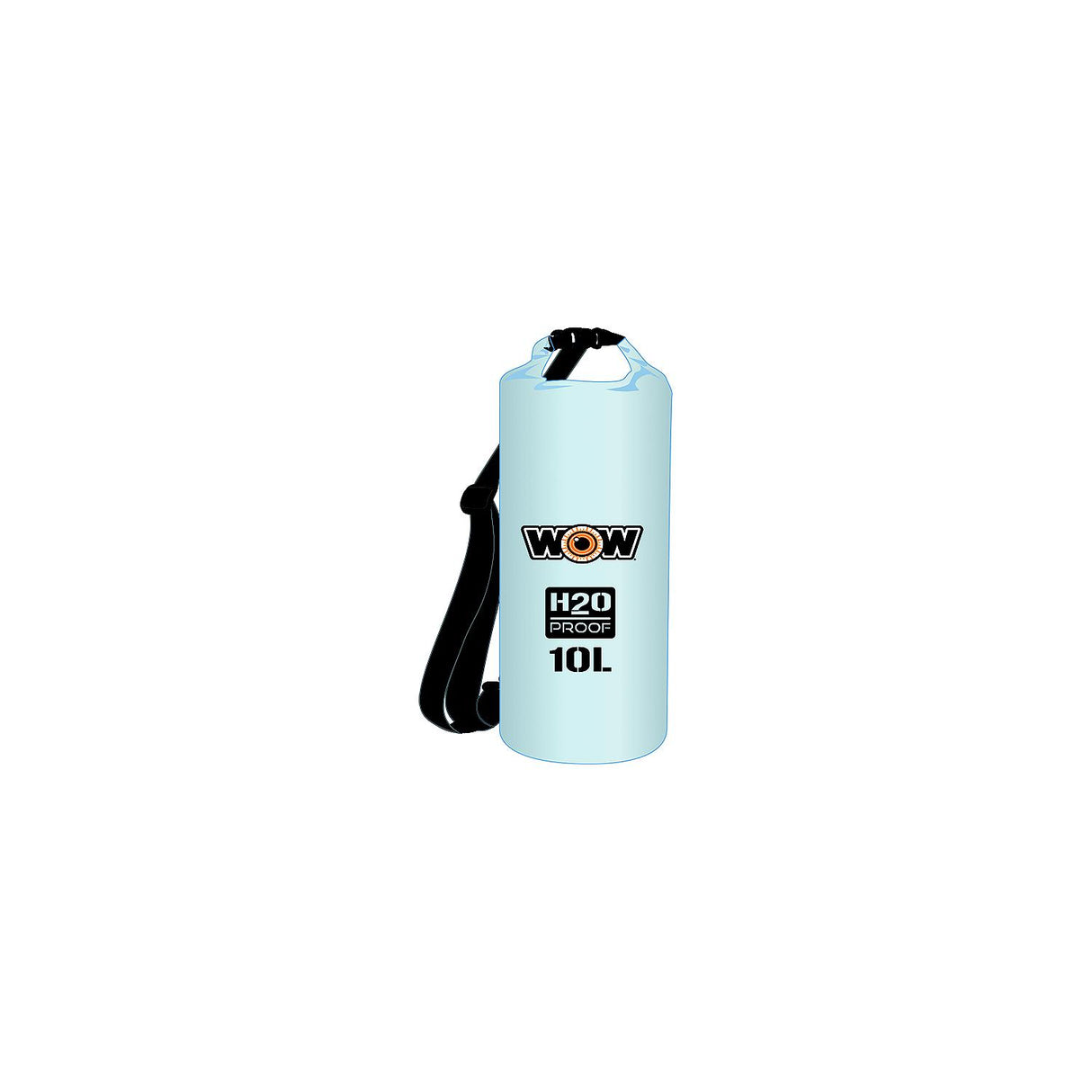 WOW Watersports WOW H2O Proof Drybag w/Shoulder Strap, 10L Clear - 18-5070C