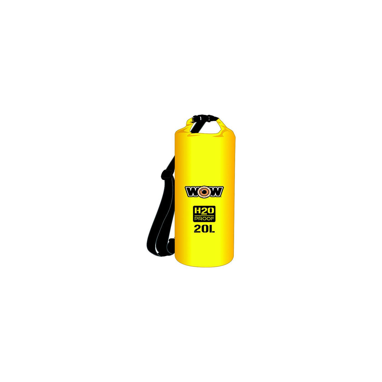 WOW Watersports WOW H2O Proof Drybag w/Shoulder Strap, 20L Yellow - 18-5080Y
