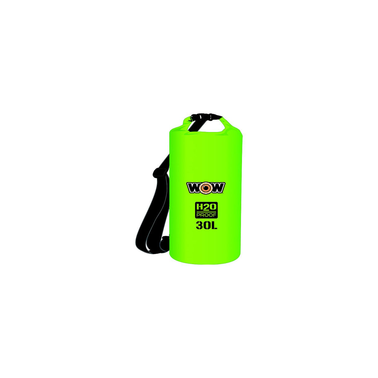 WOW Watersports WOW H2O Proof Drybag w/Shoulder Strap, 30L Green - 18-5090G
