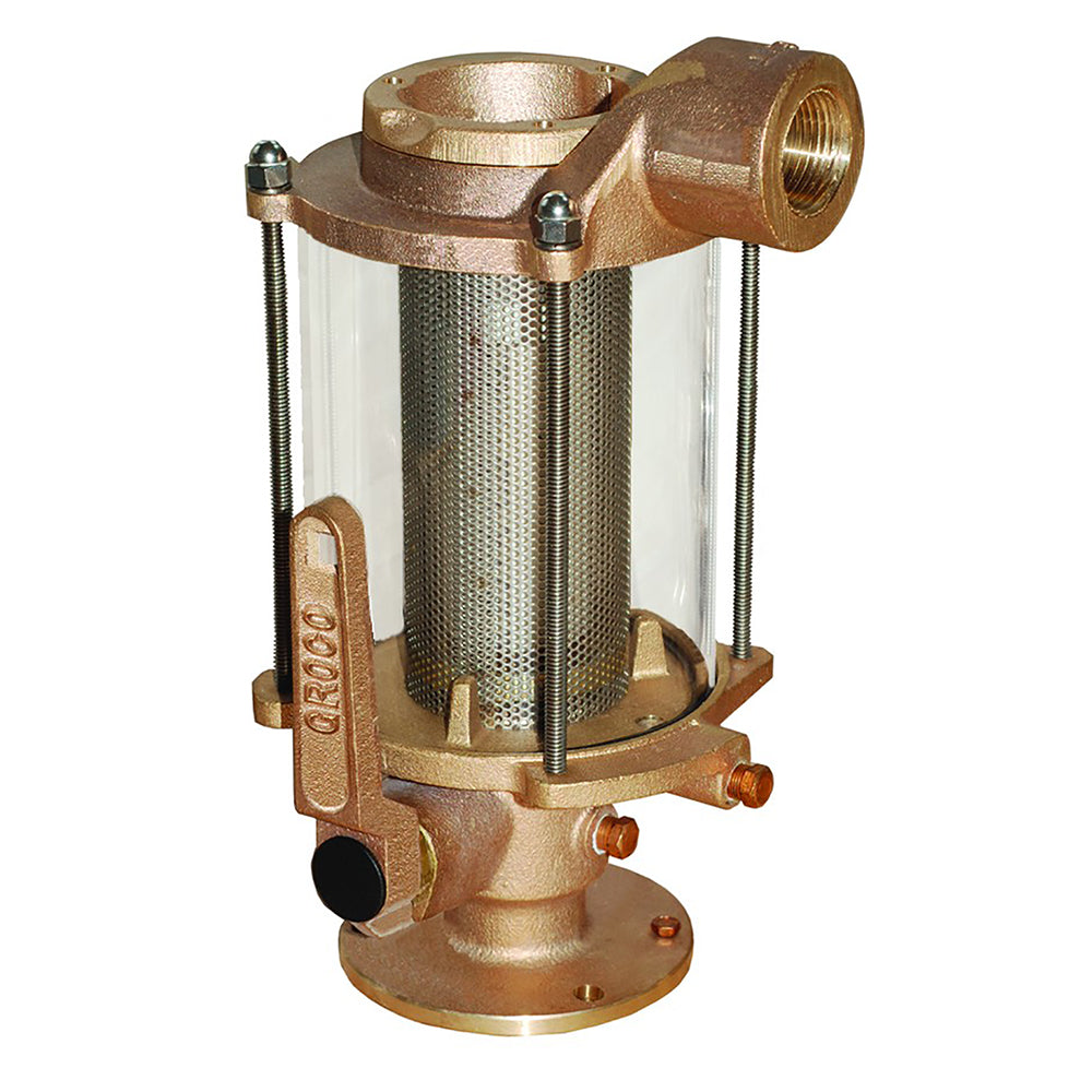 GROCO 1-1/2" Ball Valve/Seacock & Raw Water Strainer Combo - BVS-1500