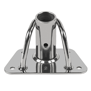 Schaefer Marine Schaefer Stanchion Base Single - Heavy-Duty - 36-01
