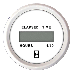 Faria Beede Instruments Faria Dress White 2" Hourmeter (Digital) - 13130