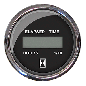 Faria Beede Instruments Faria Chesapeake Black 2" Hourmeter (Digital) - 13715