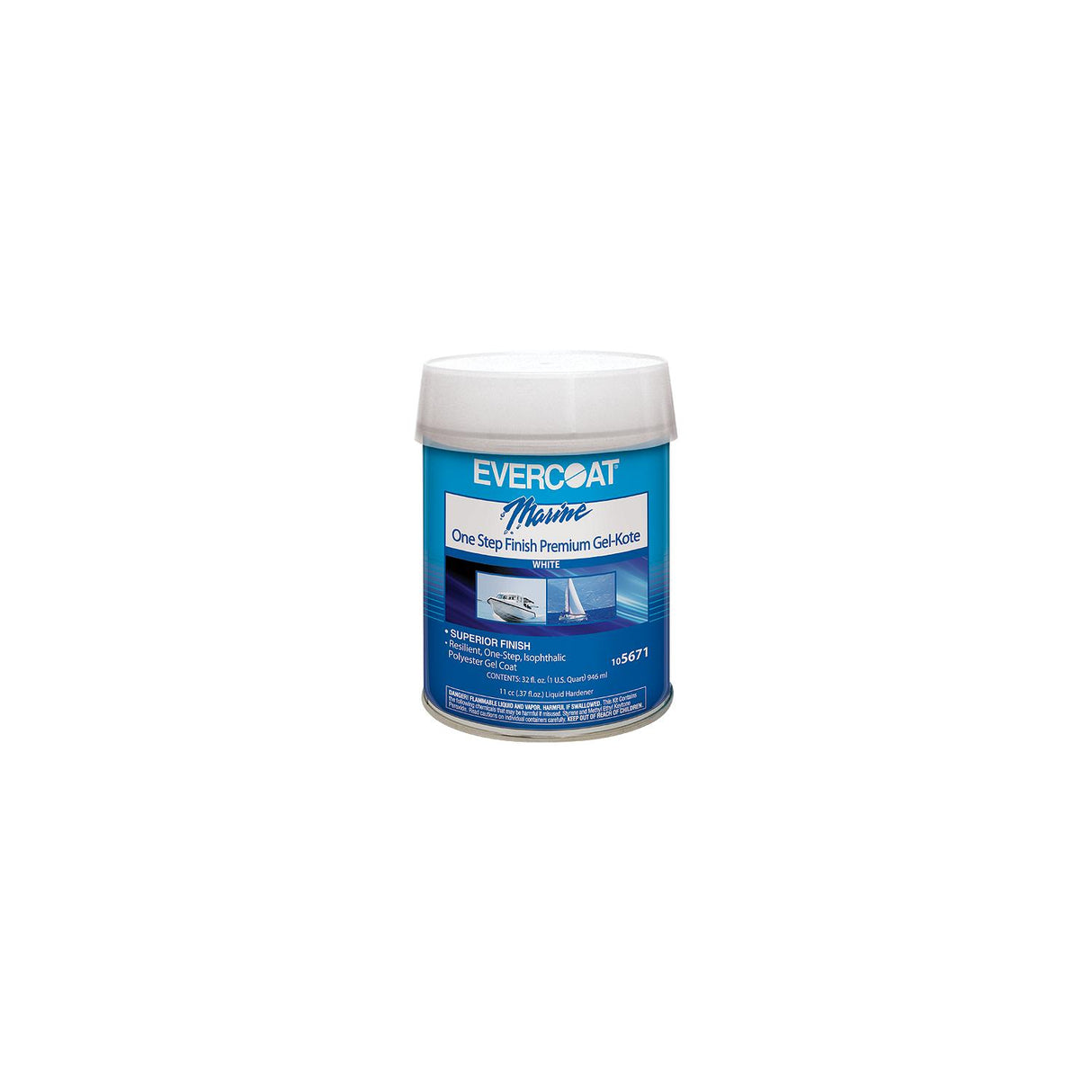 Evercoat One Step Finish Gelkote White Pt - 105670