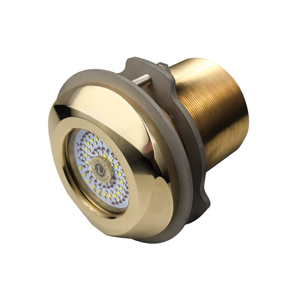 Lumitec SeaBlaze Typhoon Underwater Bronze Thru-Hull LED Light - White/Blue - 101448