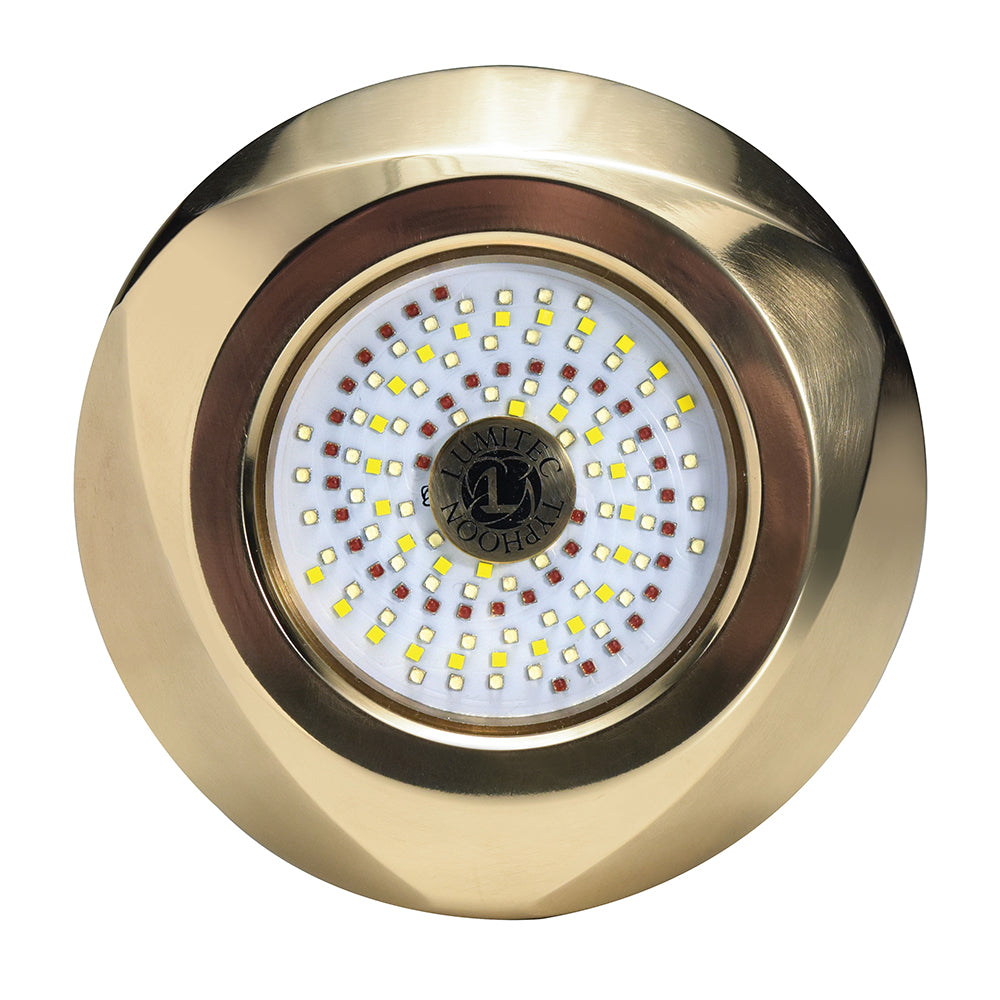 Lumitec SeaBlaze Typhoon Underwater Bronze Thru-Hull LED Light - RGBW Spectrum - 101449