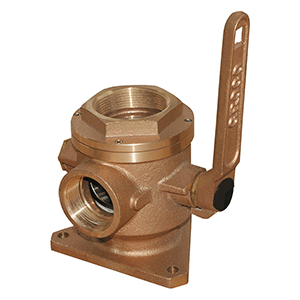 GROCO 2" Safety Seacock w/1-1/2" Side Port - SBV-2000-P