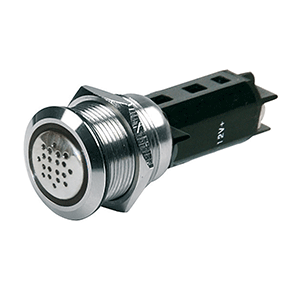 BEP Marine BEP 12V Buzzer w/Red LED Warning Light - Stainless Steel - 80-511-0009-00