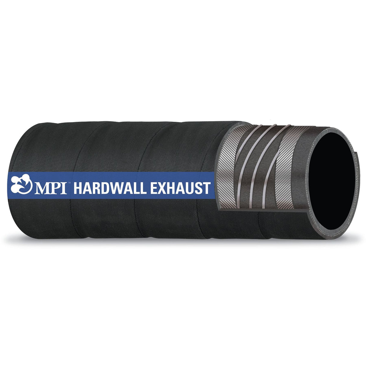 MPI Products Series 250 Hardwall 12-1/2’ Wet Exhaust Hose - Single Wire (3-1/2”) - 250-3124 - image 1
